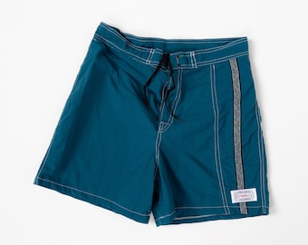 O'Neill Mens Vintage Nylon Board Shorts Surf Swim Y2K Blue Size S/M