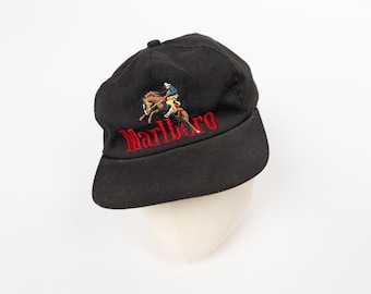 Authentic Marlboro Red Cap | Vintage 90s Embroidered Logo Hat