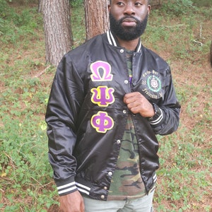Omega psi phi track jacket 2025