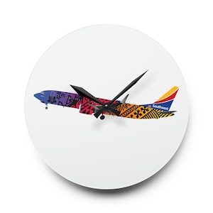 Southwest airline Imua one boeing 737 Acrylic Wall Clock