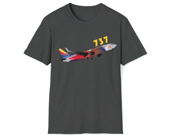 Emirates Airline Airbus A380 Liberty Tee. Unisex Softstyle T-shirt
