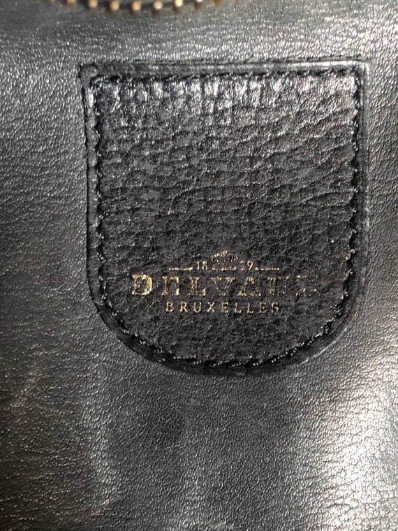 DELVAUX Bruxelles Black Leather Shoulder Bag - image 6
