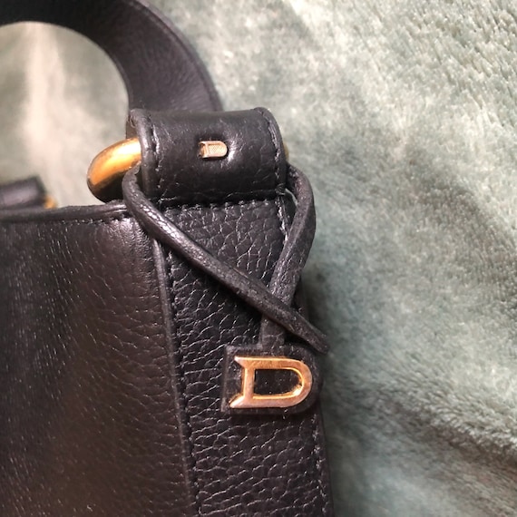 DELVAUX Bruxelles Black Leather Shoulder Bag - image 3