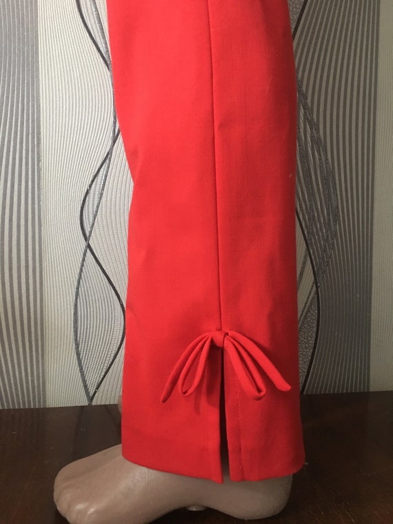 MOSCHINO Red Italy Designer Women's Pants US 10 I… - image 8