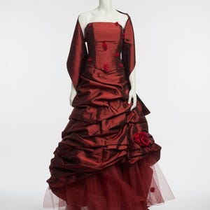 Red Prom Vintage Dress - Etsy