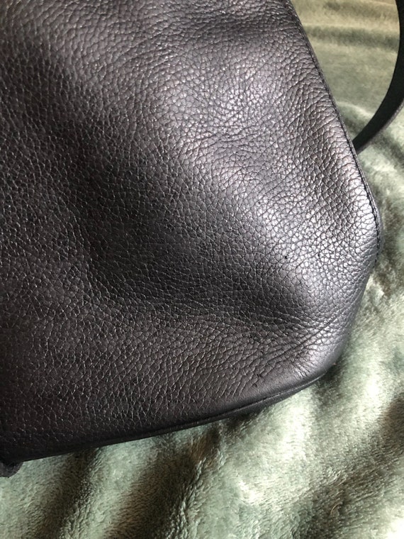 DELVAUX Bruxelles Black Leather Shoulder Bag - image 10