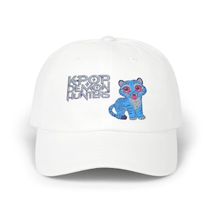 Kpop Demon Hunters Embroidered Cap | Derpy the Cat Classic Dad Hat | Cute Kawaii Kpop Baseball Cap | Adjustable Cotton Unstructured Hat