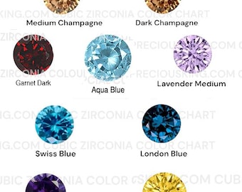 JINGANGZUO 100pcs 2mm Round Shape Plating AB Color Cubic Zirconia Stone Loose Multicolor CZ Stones for Jewelry Making