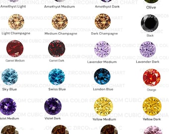 ZBJGEMS 200pcs Loose Cubic Zirconia Stones - Round, 1.0-3.0mm, AAAAA Grade, Dark Sea Blue For Jewelry Making