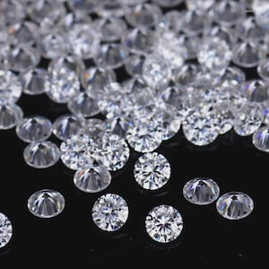 White Cubic Zirconia Excellent Brilliant Diamond Facet Machine Cut CZ Loose stone