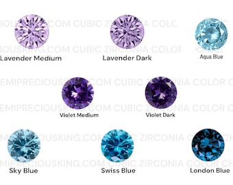 Zirconia cubica 100 pezzi rotonda 2,3 mm 5A grado eccellente brillante diamante sfaccettato taglio macchina purezza VVS CZ pietra sciolta