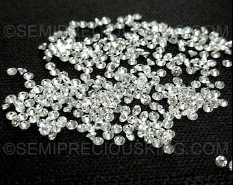 Natural Loose Diamond 0.8mm Round 10 pcs Brilliant Full Cut GH / DEF Color Vvs Vs SI I Pk Loose Genuine Diamond