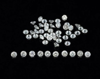 Diamonds Natural Round 2mm Brilliant Full Cut 50 pcs SI-I Clarity GHI Color Loose Diamonds