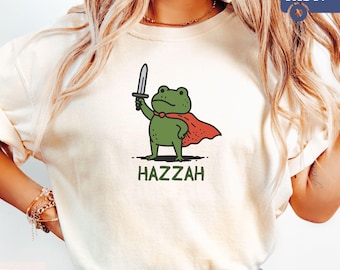 Cottagecore Frog Meme Shirt: Whimsical Silly Frog Funny Sayings Tee