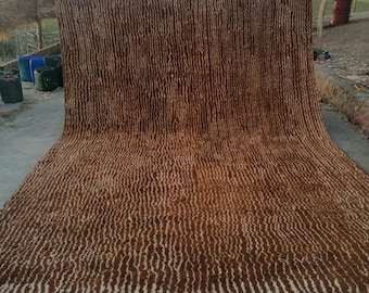 Moroccan terracotta rug - Terracotta solid rug - wool berber rug - Custom rug - Handmade rug - rustic orange rug - Moroccan carpet