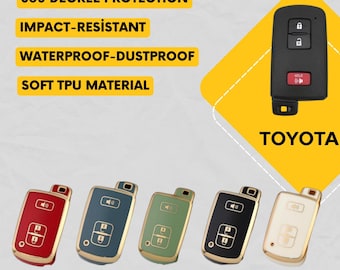 TOYOTA 3-Button Key Fob Cover for Tacoma, 4Runner, Tundra - Tpu 360 Protection
