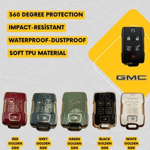 CHEVROLET 6-Button Key Fob Cover for Silverado, Sierra, Yukon