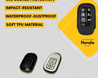 7-Tasten Silikon Schlüsselanhänger Kompatibel mit 2025-2026 Sony Xperia | TPU Smart Key Hülle | Zubehör