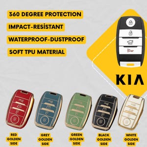 KIA 4-Button Key Fob Cover for Optima, Sorento, Forte, Sportage