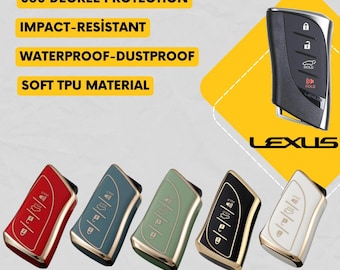 LEXUS 4-knopssleutelhangercover voor LS500, ES300h, NX, Rx, Tx, Gx