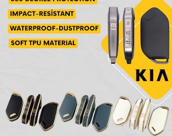 KIA 5-Button Key Fob Cover for Telluride - Tpu 360 Protection