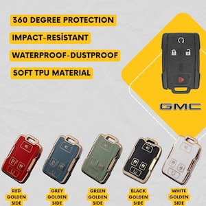 CHEVROLET/GMC 4-Button Key Fob Cover for Silverado, Sierra