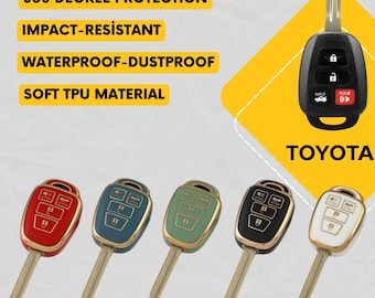 Funda para llave de 4 botones Toyota Camry y Corolla - Funda de TPU para control remoto