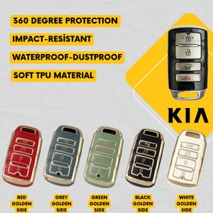 KIA 4-Tasten Schlüsselanhänger Abdeckung für Cadenza, K900, K7, K9 - Schutzhülle für die Fernbedienung