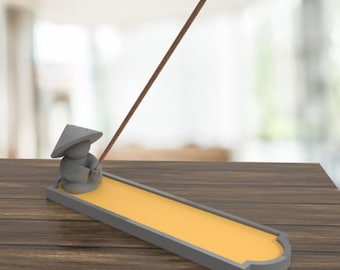 Asian Fisherman Incense Holder: Zen Meditation Home Decor