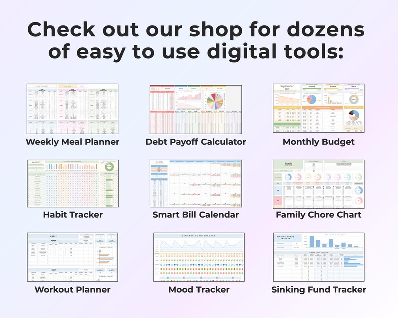 Year At A Glance Monthly Life Planner Year Planning Sheets Template Monthly Plan 12 Month Minimal Digital Planner Simple 5 Year Planner image 10