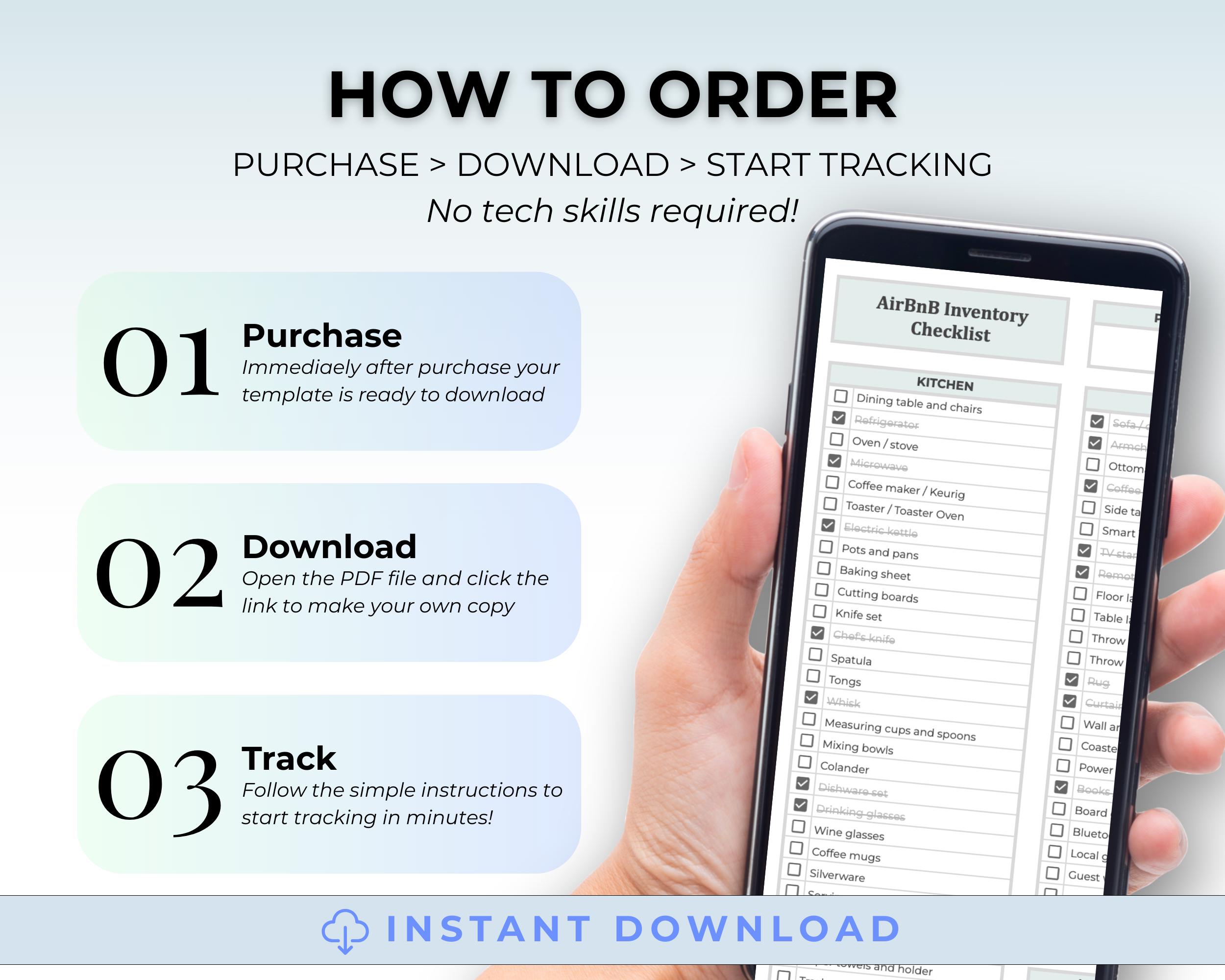Airbnb Inventory Checklist Template Google Sheets Vacation Rental