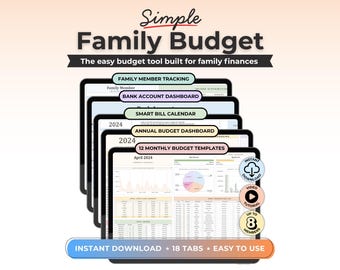 Family Budget Planner Monthly Google Sheets Annual Shared Biweekly Expense Tracker Bill Calendar Spreadsheet