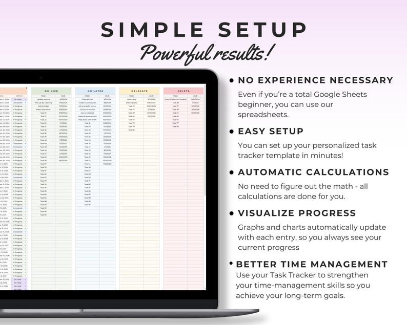 Eisenhower Matrix Task Tracker Google Sheet Template Task Manager ...