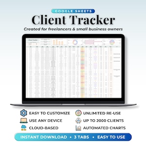 Modèle de feuille Google de suivi des clients