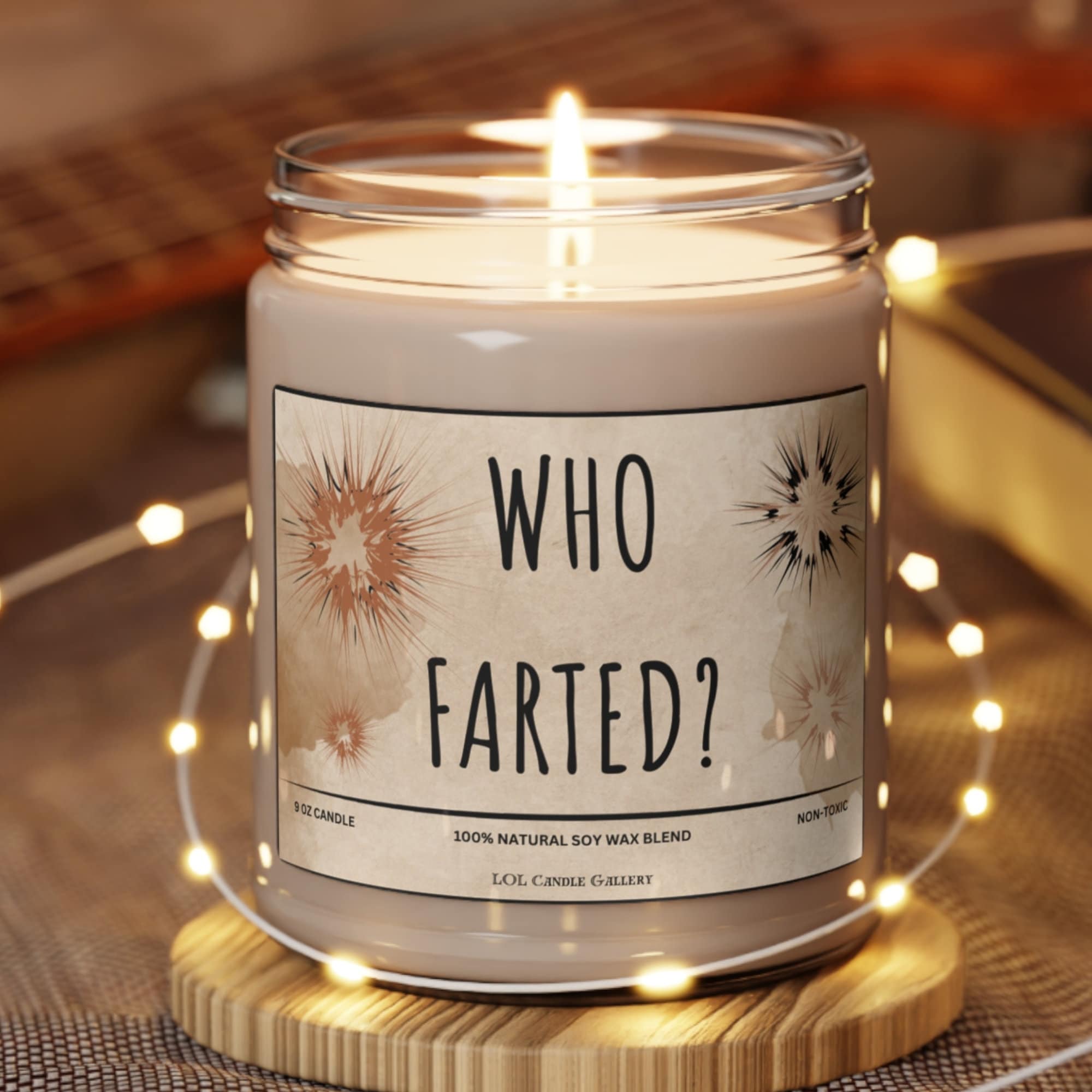 Who Farted Candle Funny Fart Candle Gift Humorous Gift Fart Candle