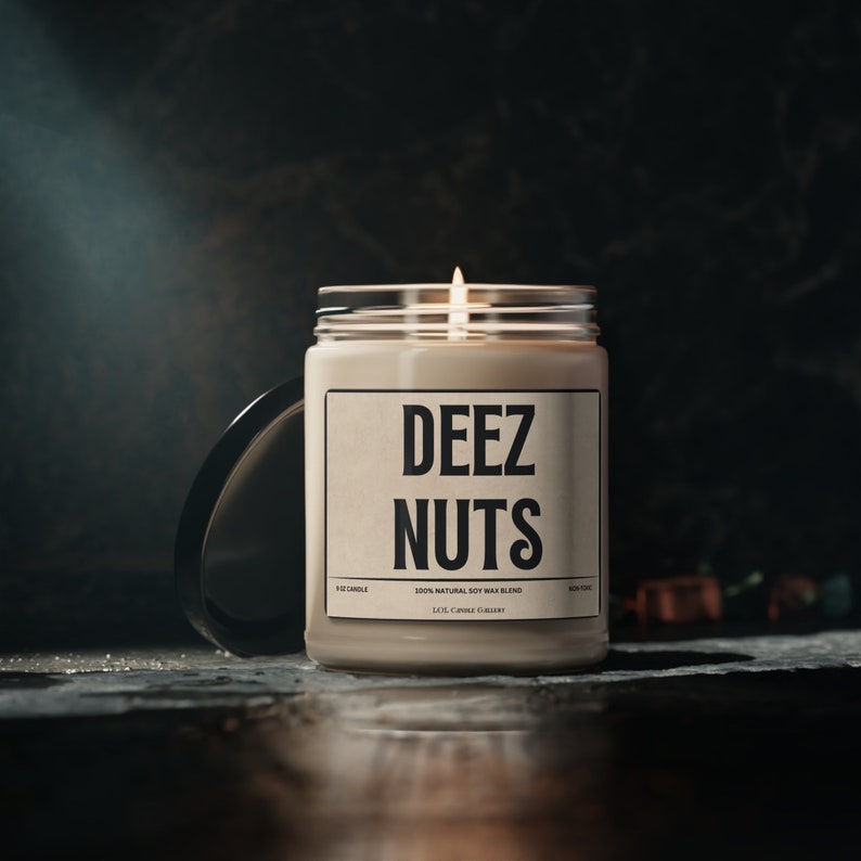 Deez Nuts Candle Funny Candle Gift Humorous Gift Hilarious Candle Meme Funny Gag Gift