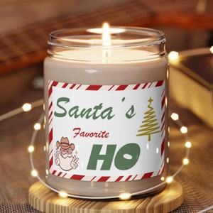 Santa&#39;s Favorite Ho Candle Funny Christmas Gag Gift
