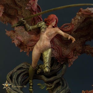 "Malenia Göttin der Rotne Statue - ""Elden Ring Figur"" - 3D SLA Gedruckt & Handbemalt - Klinge von Miquella Sammlerstück."