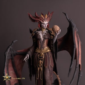Lilith Figure - Diablo IV - Handcrafted Diablo Lilith Resin Statue