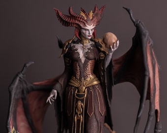 Lilith Figure - Diablo IV - Handcrafted Diablo Lilith Resin Statue