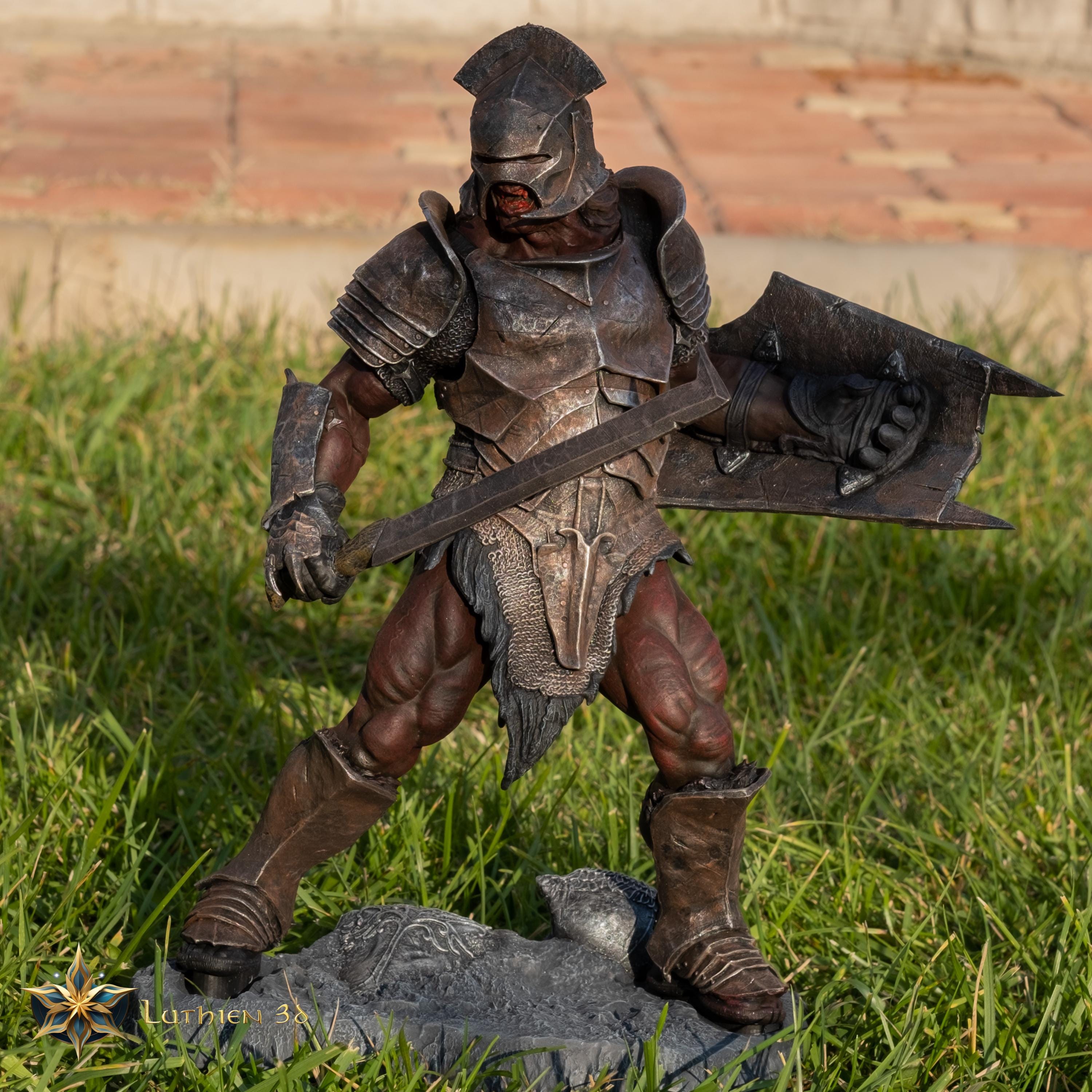 Hand-painted Uruk-hai Warrior Figurine - Lord of the Ring 3d Uruk-hai ...