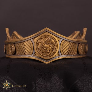 Rhaenyra and Viserys Targaryen Crown - House of the Dragon Crown