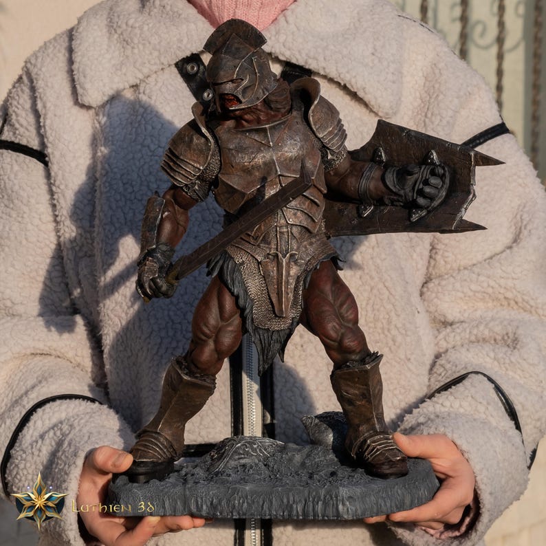 Hand-painted Uruk-hai Warrior Figurine - Lord of the Ring 3d Uruk-hai ...