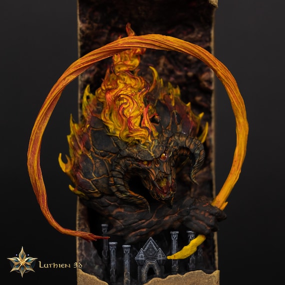 Gandalf - Balrog Bookends – Handcrafted Resin 3D Printed Bookends