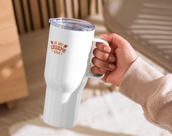 Kansas City Chiefs travel mug with handle
