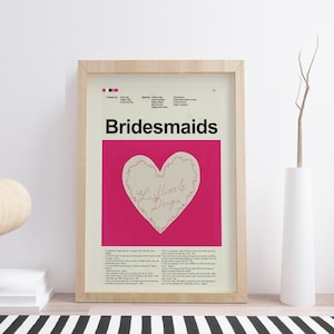 Brautjungfern Inspiriert Mid-Century Modern Print | 12&quot;x18&quot; oder 18&quot;x24&quot; Print only