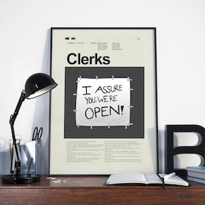Clerks inspiriert Mid-Century Modern Print | Nur für 12 &quot;x 18 &quot;oder 18 &quot;x 24&quot; Druck