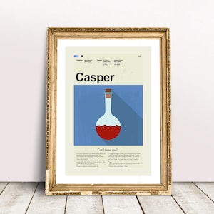 Casper Inspiriert Mid-Century Modern Print | 12&quot;x18&quot; oder 18&quot;x24&quot; Print only
