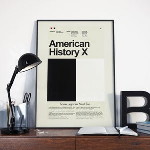 American History X - Black vs. White | 12&quot;x18&quot; or 18&quot;x24&quot; Print only