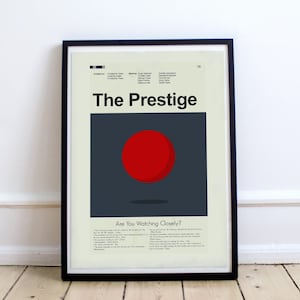 The Prestige Inspiriert Mid-Century Modern Print | Nur für 12 &quot;x 18 &quot;oder 18 &quot;x 24&quot; Druck